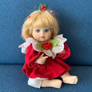 Holiday Porcelain Doll
